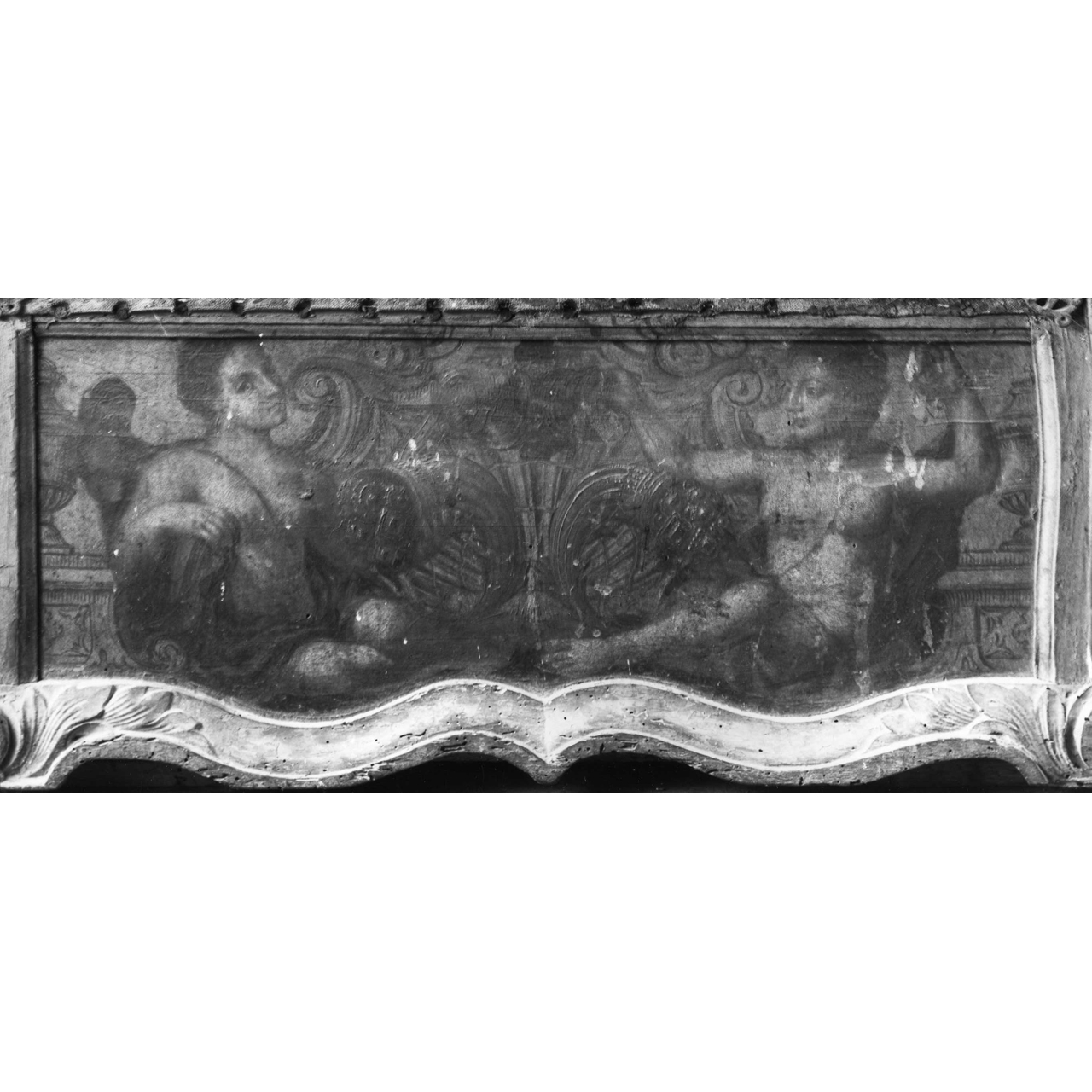 portantina - bottega italiana (fine/ inizio secc. XVII/ XVIII)