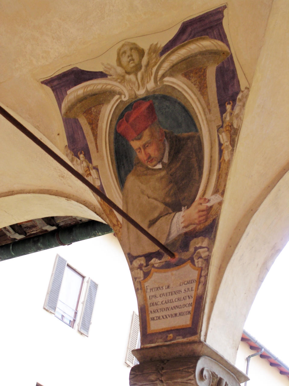 ritratto di vescovo (dipinto murale, serie) di Boschi Alfonso, Boschi Fabrizio, Boschi Francesco (sec. XVII)