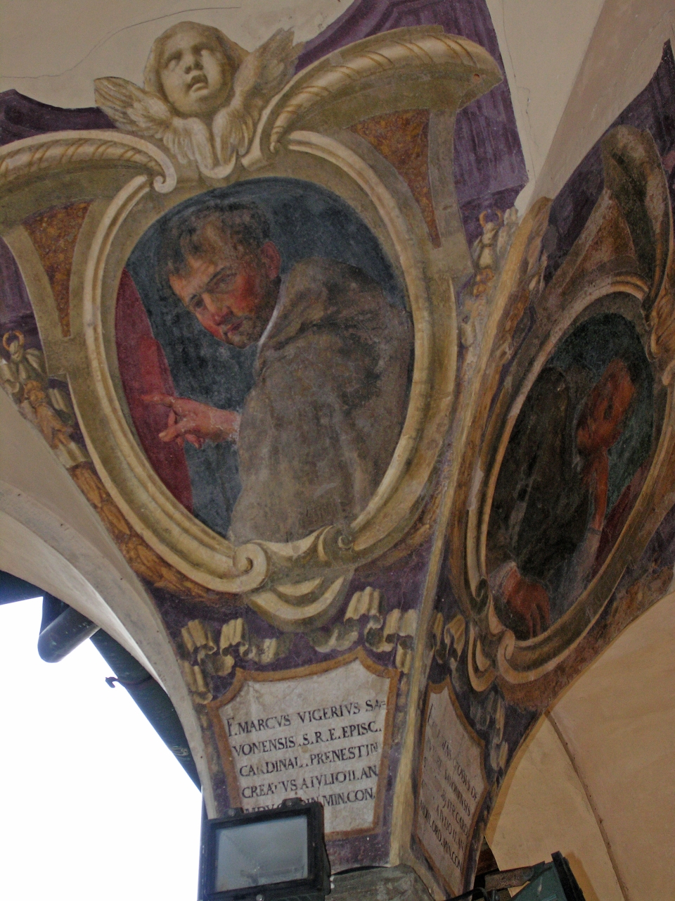 ritratto del Cardinale Marco Vigerio (dipinto murale, serie) di Boschi Alfonso, Boschi Fabrizio, Boschi Francesco (sec. XVII)