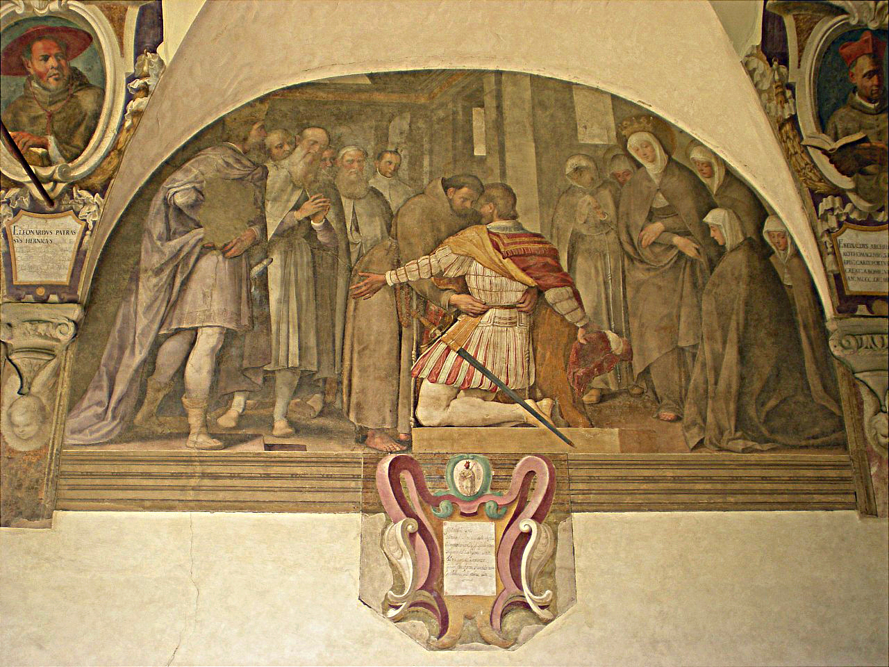 l'istituzione del terzo ordine (dipinto murale) di Ligozzi Jacopo (secc. XVI/ XVII)