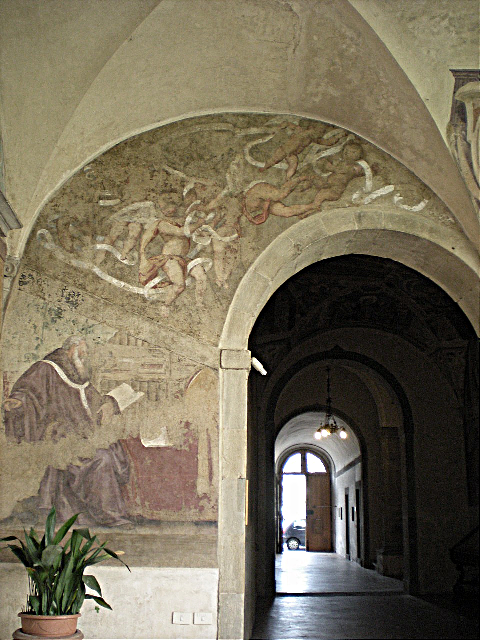 profezia dell' Abate Gioacchino (dipinto murale) di Ferrucci Nicodemo di Michelangelo (sec. XVII)