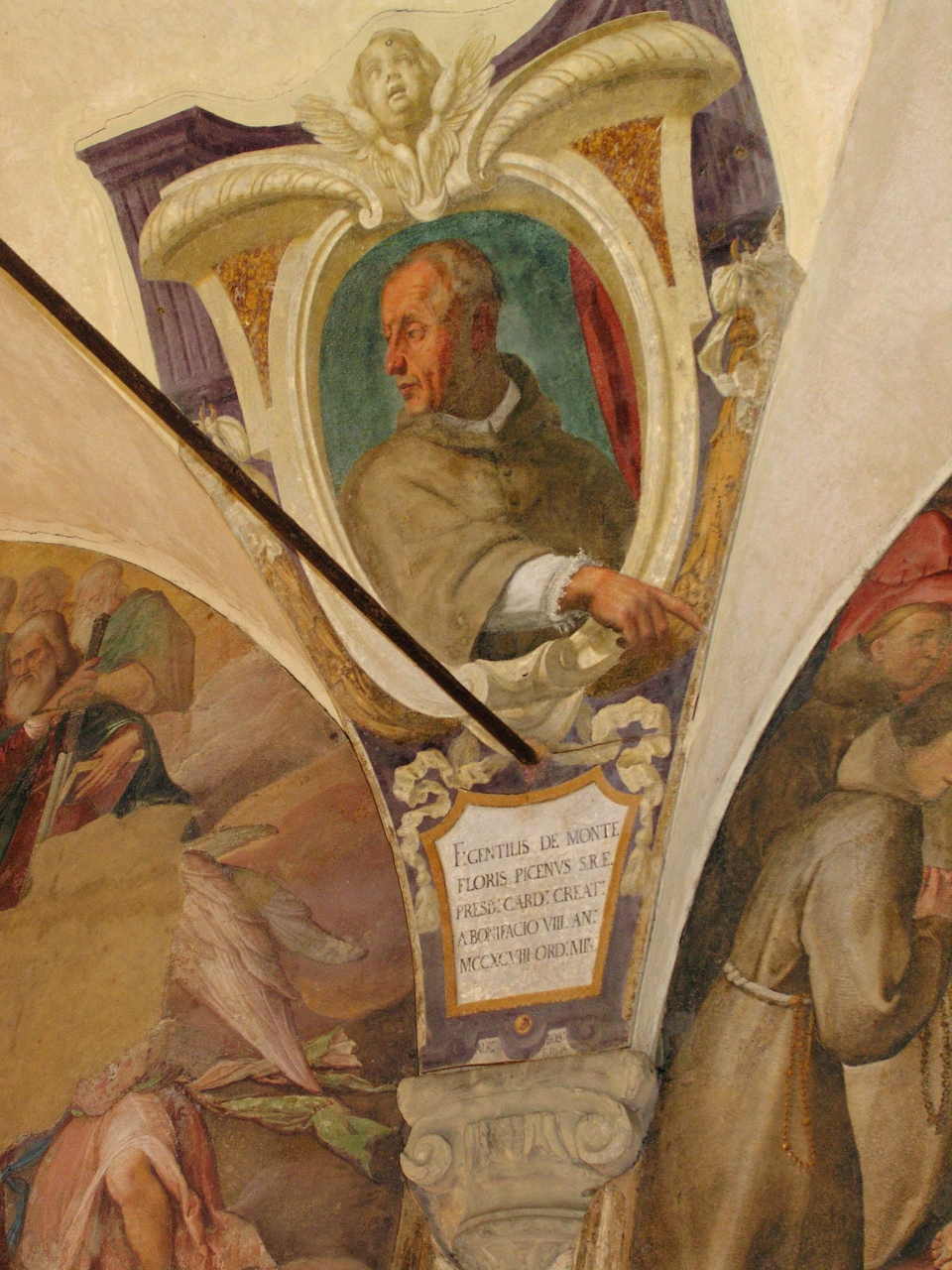 ritratto del Cardinale Gentile da Montefiore dell'Aso (dipinto murale, serie) di Boschi Alfonso, Boschi Fabrizio, Boschi Francesco (sec. XVII)