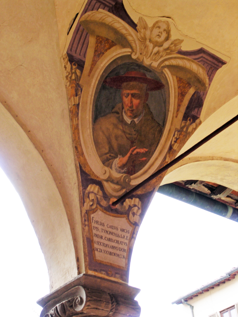 ritratto ddel Cardinale Elia di Caylus (dipinto murale, serie) di Boschi Alfonso, Boschi Fabrizio, Boschi Francesco (sec. XVII)