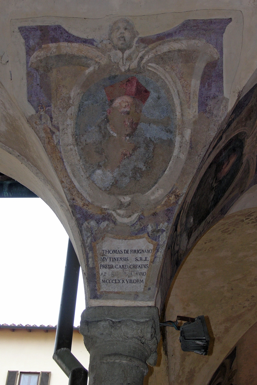 Ritratto del Cardinale Tommaso da Frignano (dipinto murale, serie) di Boschi Fabrizio, Boschi Alfonso, Boschi Francesco (sec. XVII)