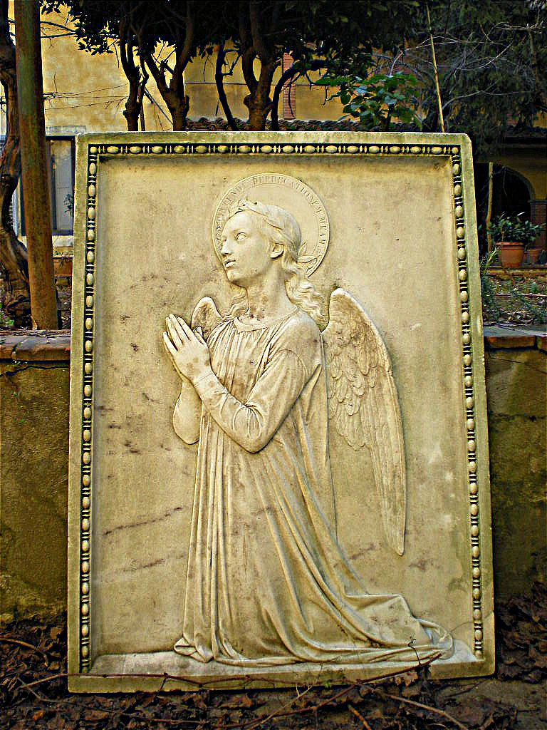 angelo (rilievo) - bottega toscana (fine/ inizio secc. XVIII/ XIX)