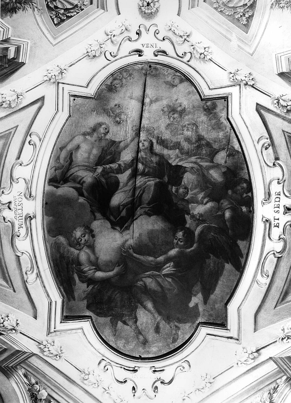 incoronazione di Maria Vergine (dipinto murale) di Botti Rinaldo (sec. XVIII)