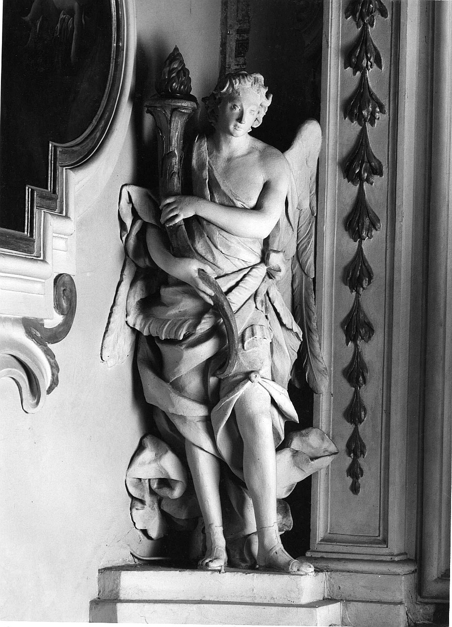 angelo reggicandelabro (candelabro - a statua, serie) di Passardi Giovanni (sec. XVII)