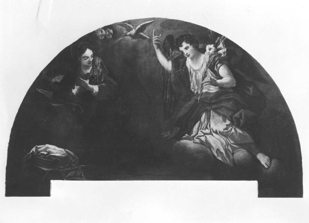 Annunciazione (dipinto) di Carlini Alberico (terzo quarto sec. XVIII)
