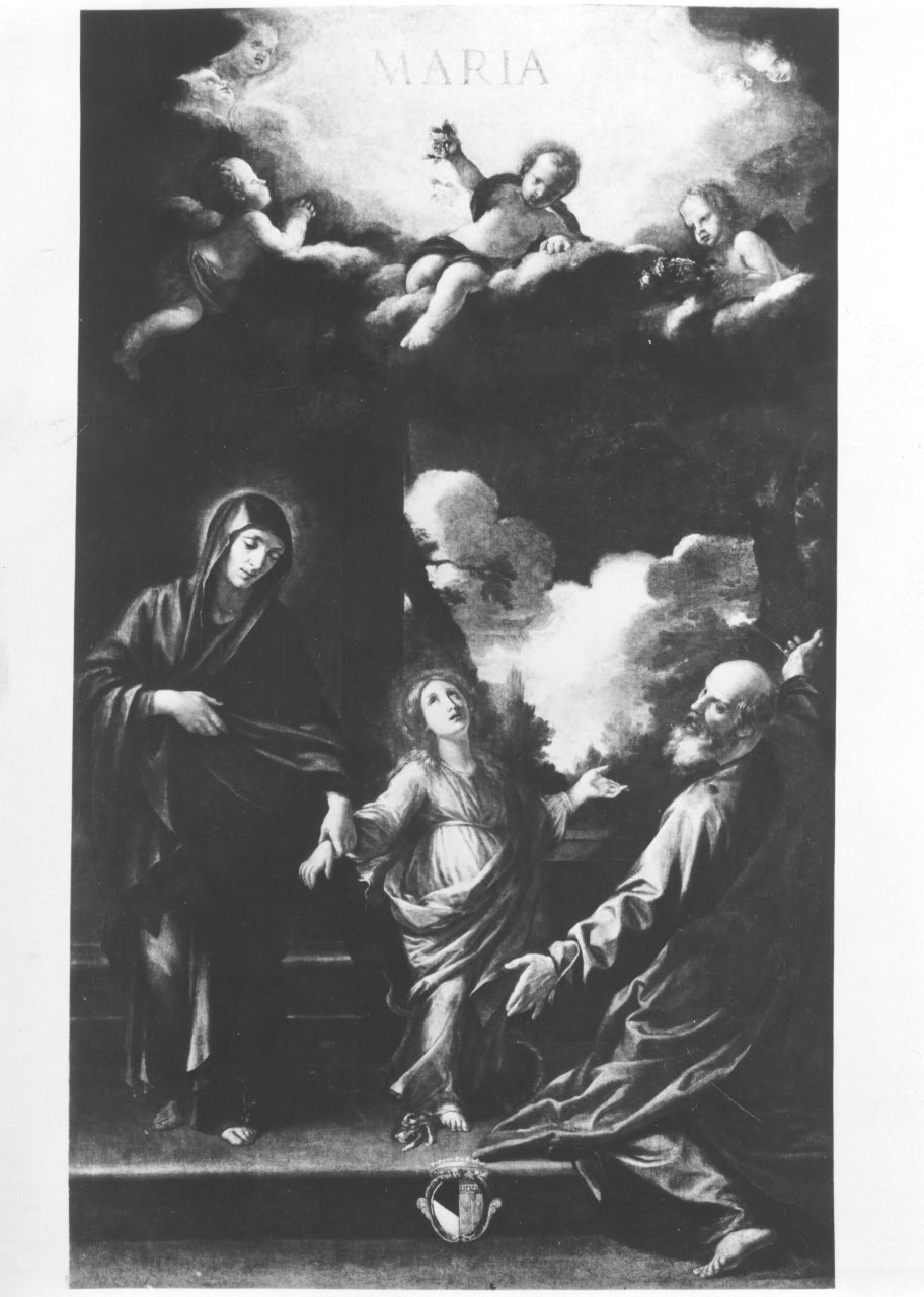 San Gioacchino Sant'Anna e Maria Vergine bambina (dipinto) di Dandini Vincenzo (seconda metà sec. XVII)
