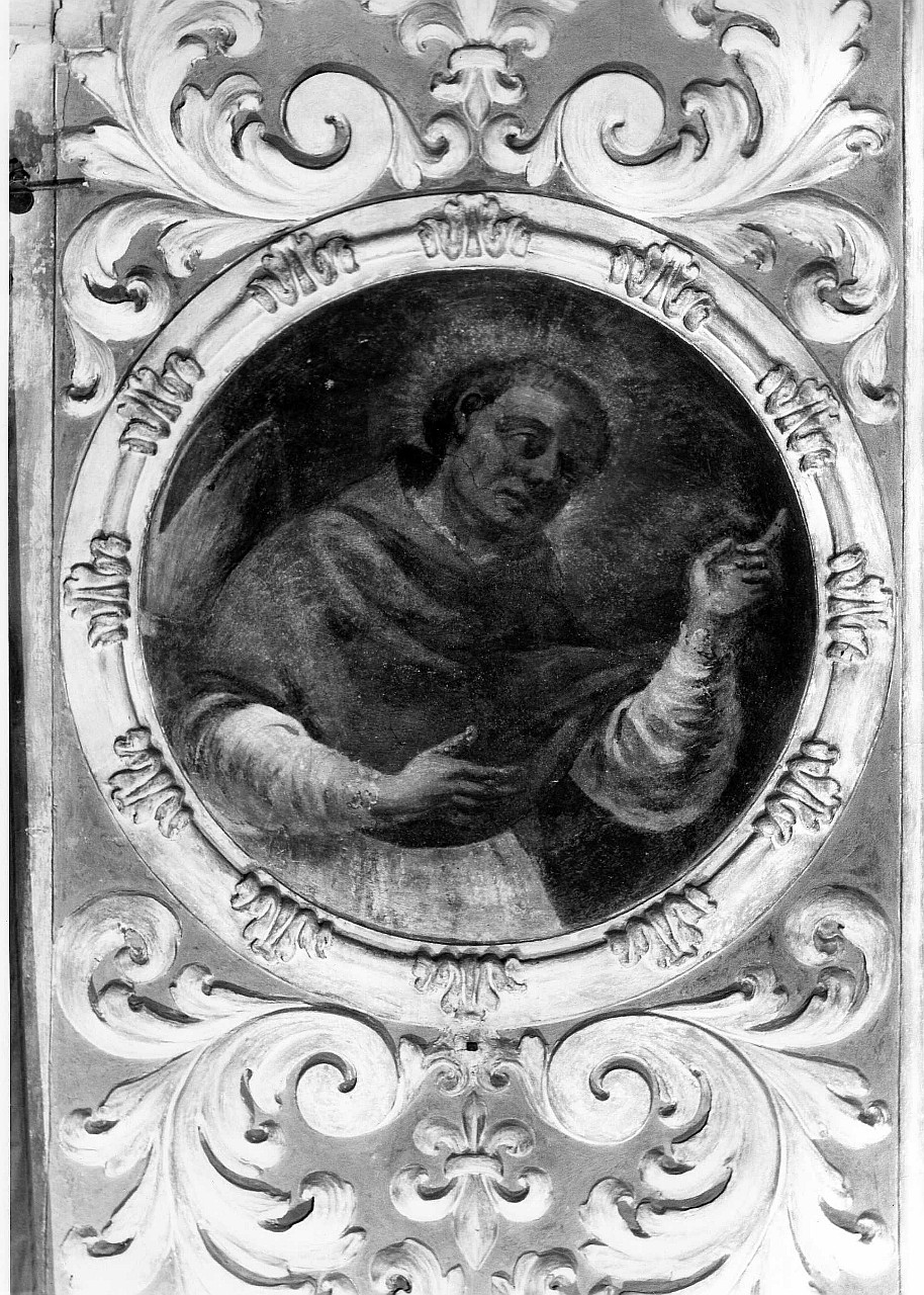 Beato Andrea Conti (?) (dipinto murale) di Bamberini Anton Domenico, Casini Attilio (sec. XVII)