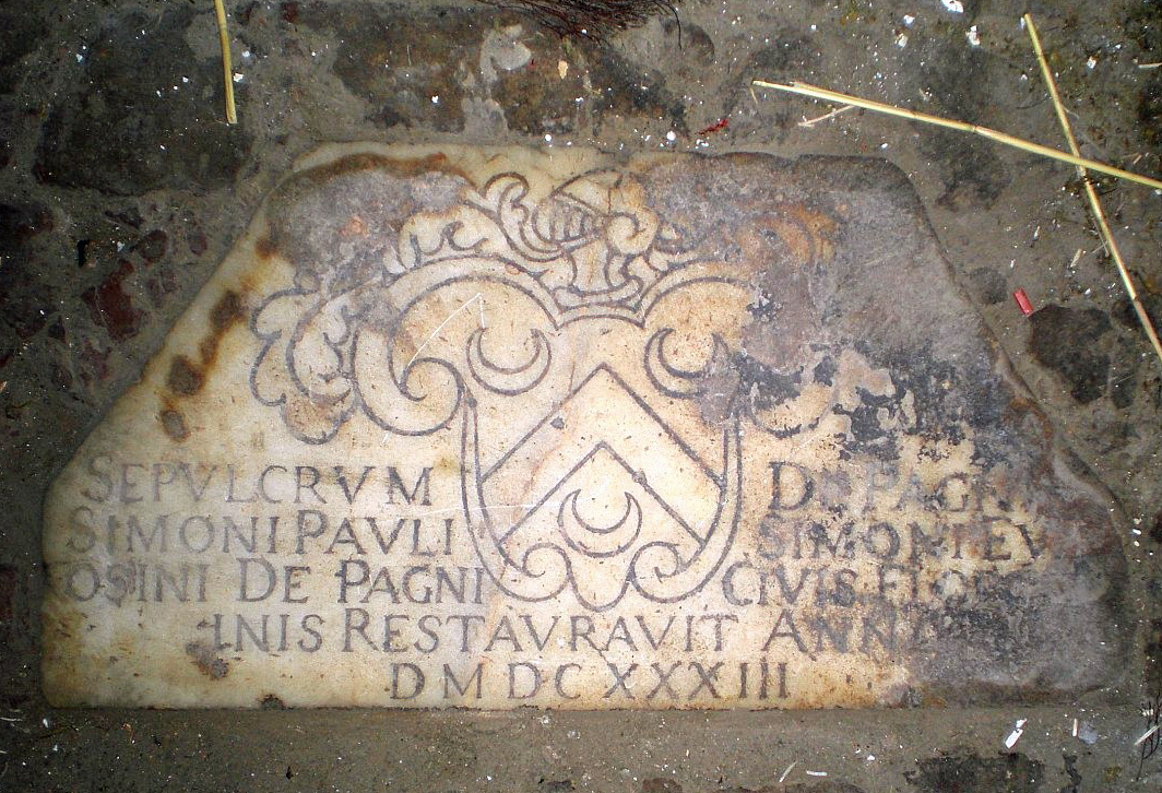 lapide tombale - bottega toscana (secondo quarto sec. XVII)
