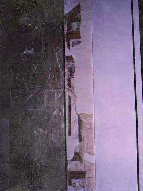 edicola con storia di Santo (dipinto murale, frammento) - ambito fiorentino (sec. XV)