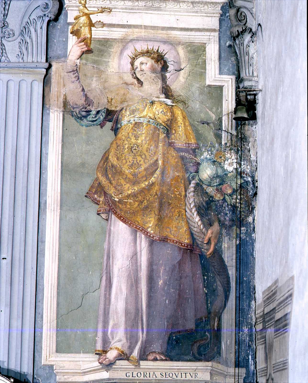 Gloria (dipinto murale) di Barbatelli Bernardino detto Poccetti (sec. XVII)
