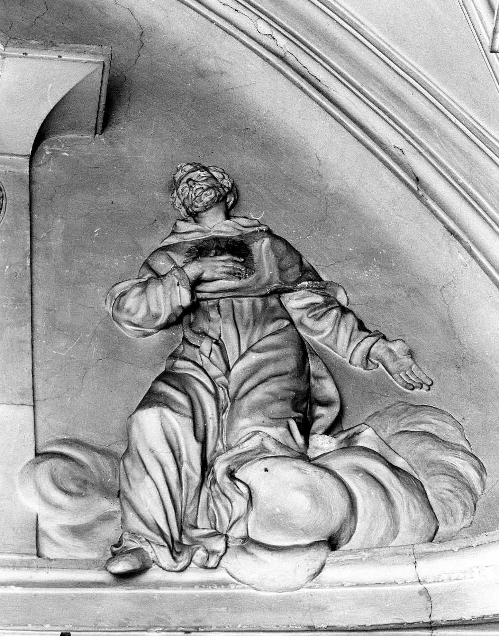 Sante e Santi (rilievo, serie) di Ciceri Giovan Battista (fine sec. XVII)