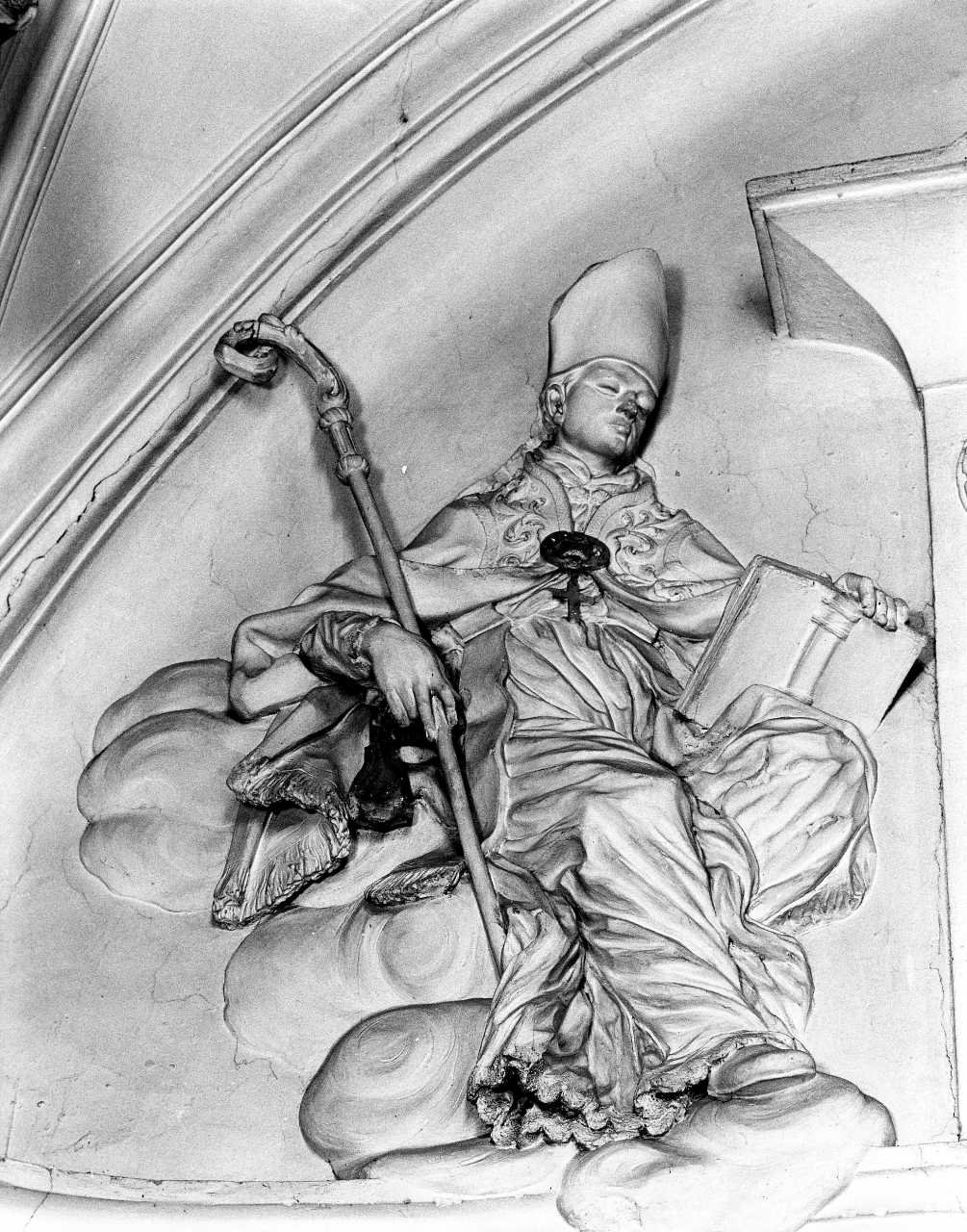 San Tommaso da Villanuova e San Giovanni da San Facondo (rilievo) di Ciceri Giovan Battista (fine sec. XVII)