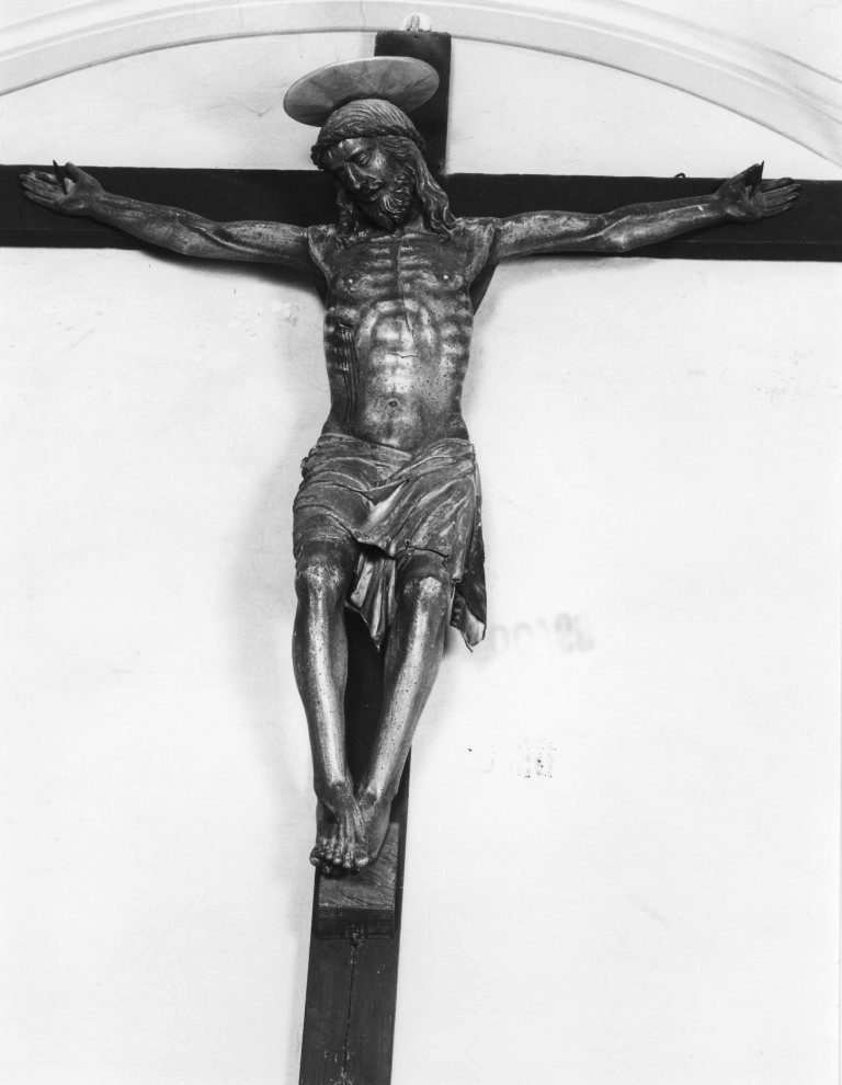 Cristo crocifisso (scultura) di Romualdo da Candeli (attribuito), Neri di Bicci (terzo quarto sec. XV)