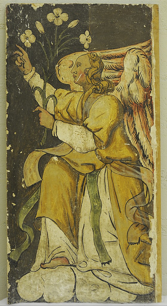 San Gabriele annunciante (dipinto, pendant) - ambito umbro-romano (sec. XVI)