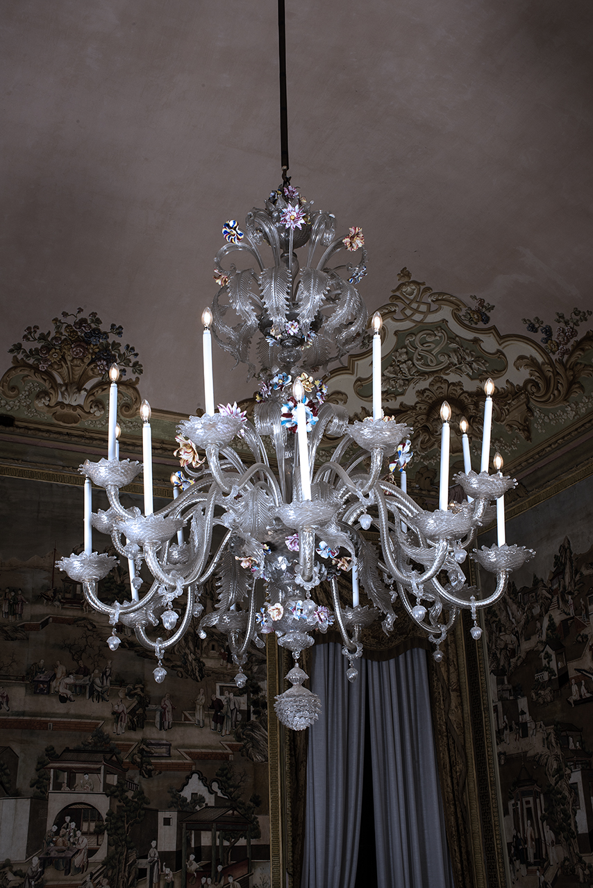 soggetto assente (lampadario, opera isolata) - ambito veneziano (terzo quarto XVIII)