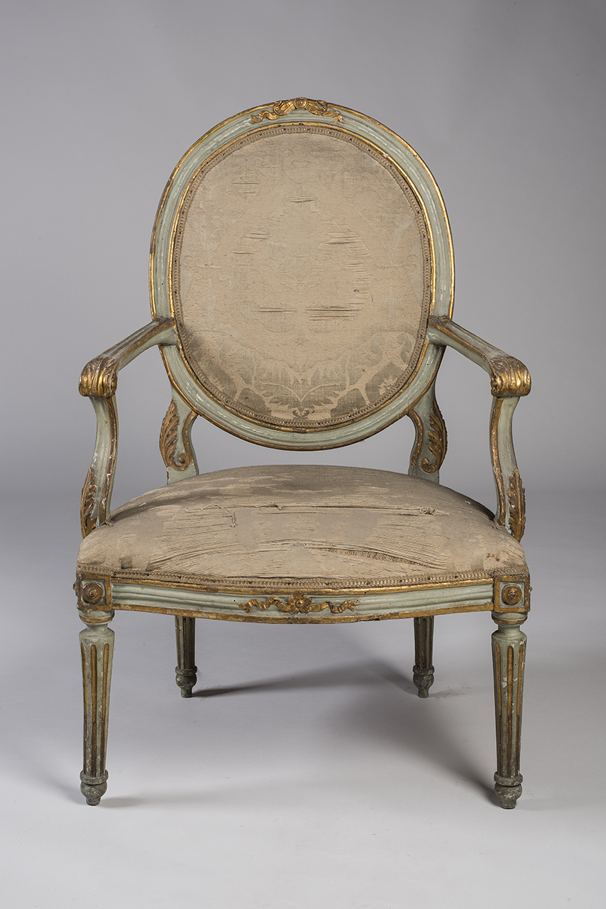 soggetto assente (poltrona - con braccioli, coppia) - ambito piemontese (fine XVIII)