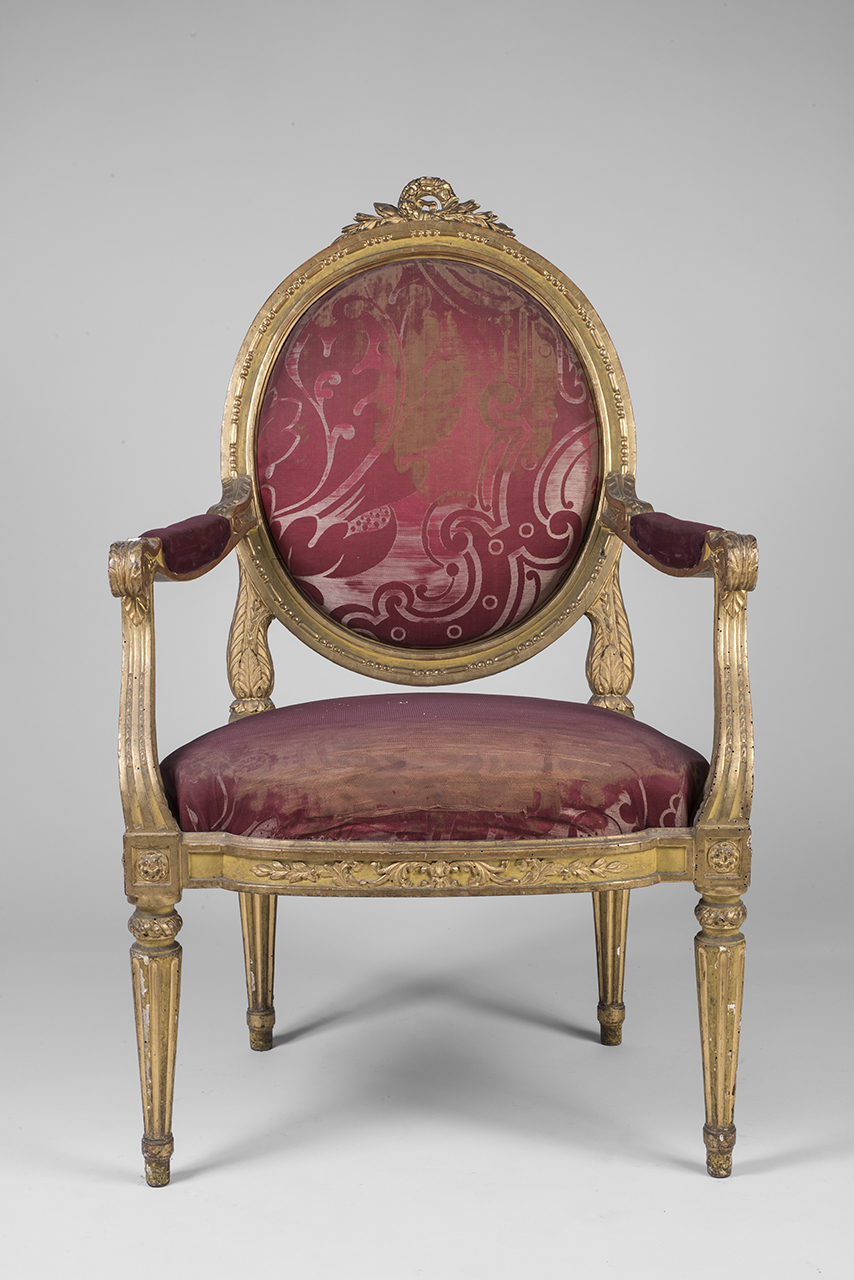 soggetto assente (poltrona - con braccioli, serie) - ambito piemontese (ultimo quarto XVIII)