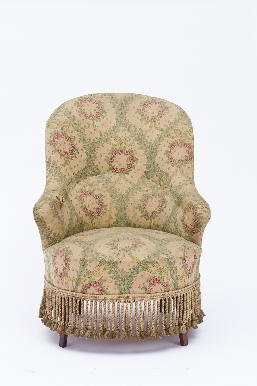 poltrona, opera isolata - ambito piemontese (seconda metà sec. XIX)