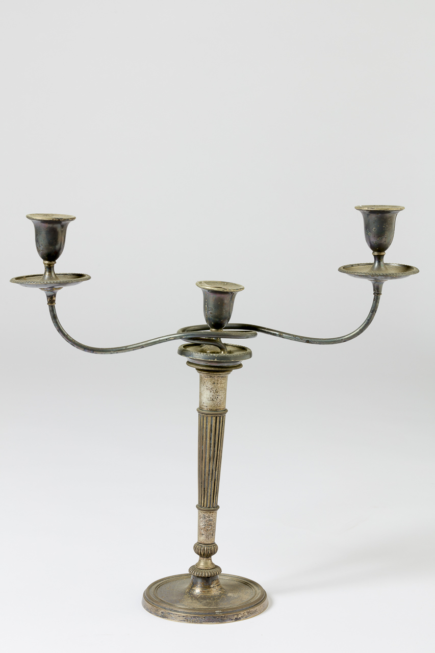 candelabro, coppia - ambito piemontese (seconda metà secolo XVIII)