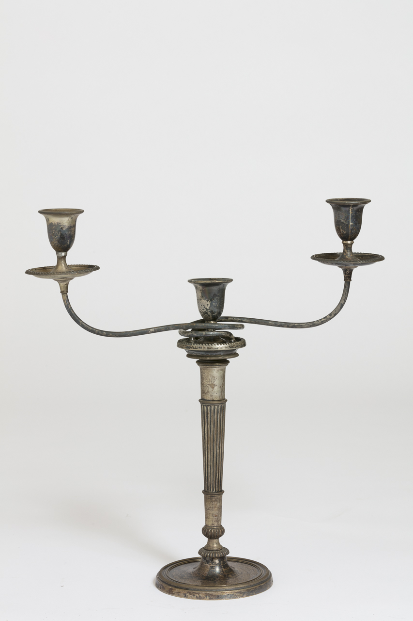 candelabro, coppia - ambito piemontese (seconda metà secolo XVIII)