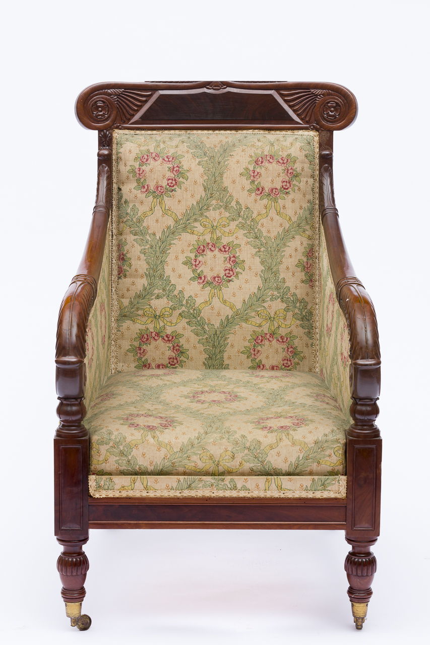 poltrona - con braccioli, opera isolata di Peters, Henry Thomas (attribuito) - ambito ligure (prima metà secolo XIX)