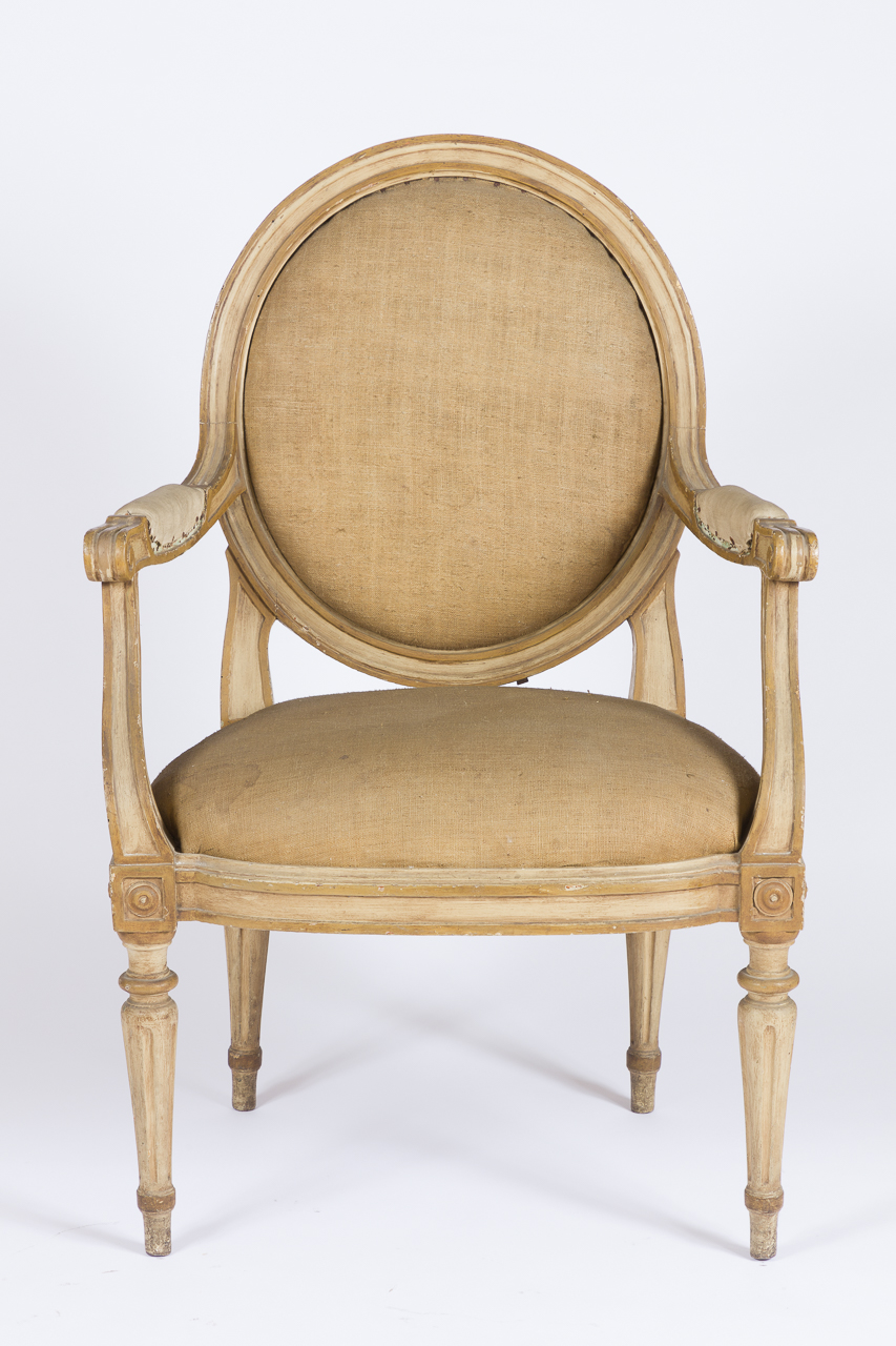 poltrona - con braccioli, serie - ambito piemontese (seconda metà sec. XVIII)