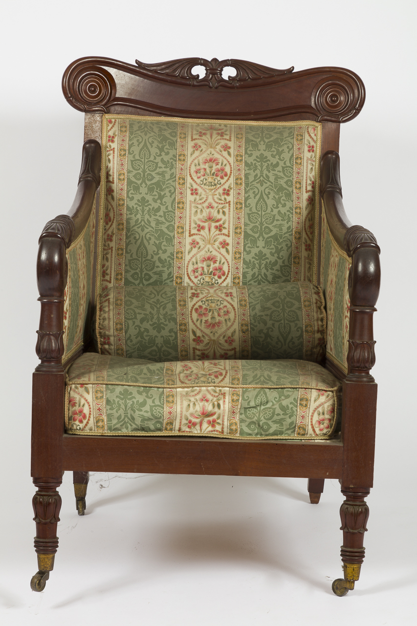 poltrona - con braccioli, opera isolata di Peters, Henry Thomas (bottega) - ambito ligure (prima metà secolo XIX)