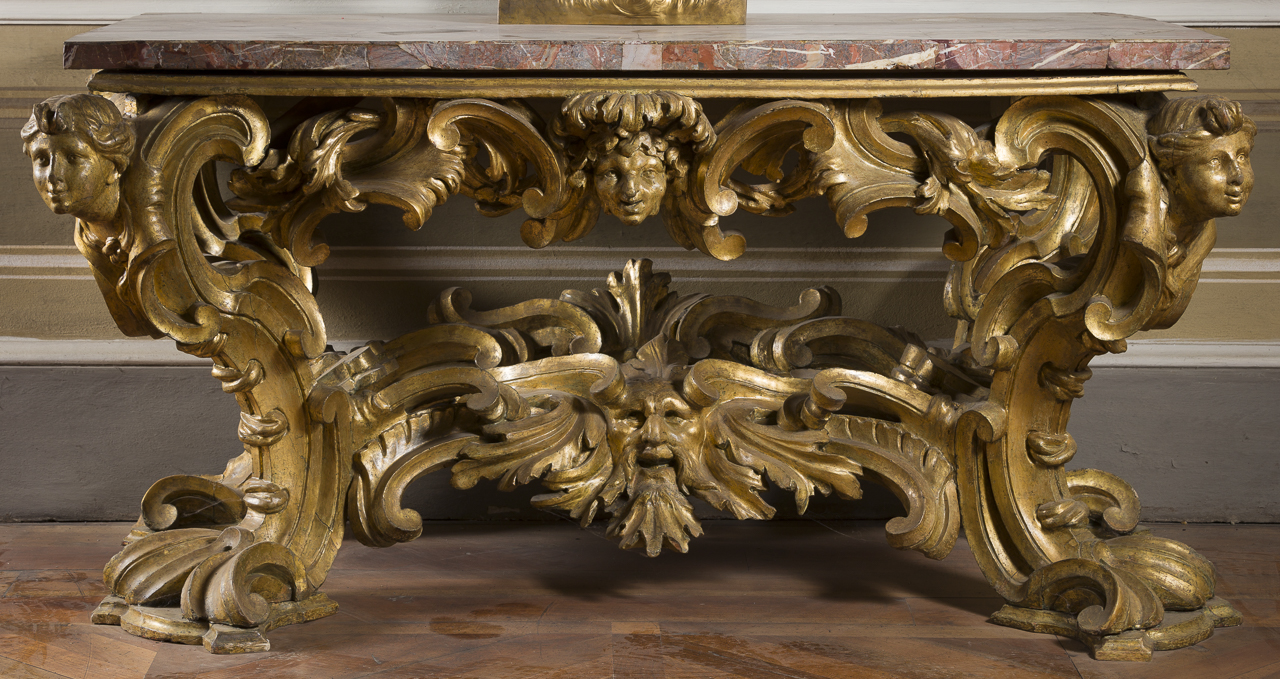 mascheroni/ teste umane (console - rettangolare) - ambito romano (fine/ inizio sec. XVII)