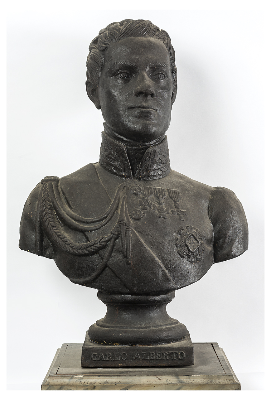 ritratto di Carlo Alberto di Savoia (busto, opera isolata) di Frerejean, Louis (primo quarto XIX)