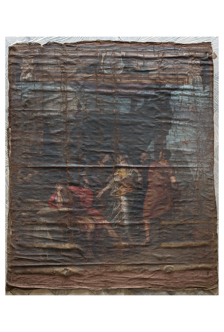 Teti consola il figlio Achille (dipinto, opera isolata) - ambito piemontese (fine/ fine XVIII-XIX)