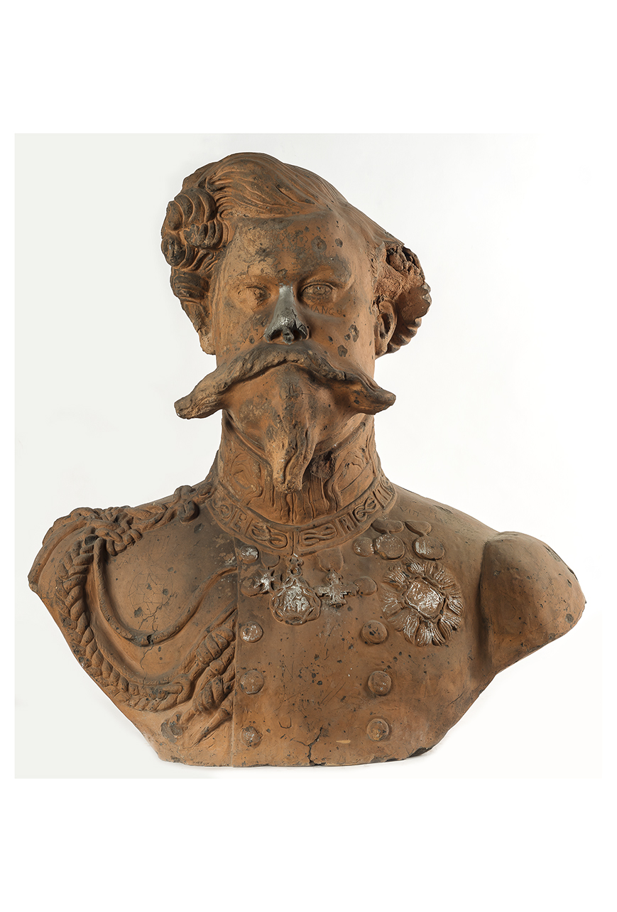 ritratto di Vittorio Emanuele II di Savoia (busto, opera isolata) - ambito piemontese (seconda metà XIX)