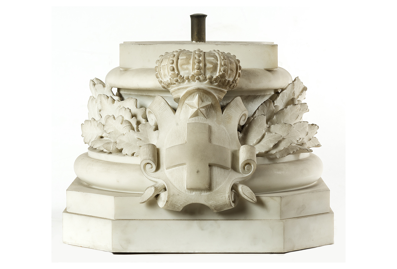 soggetto assente (base di statua, opera isolata) di Cartei, Luigi (ultimo quarto XIX)