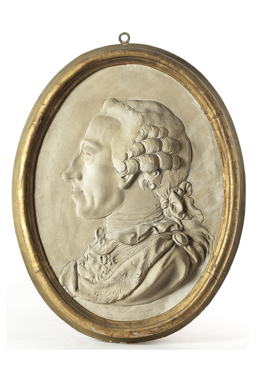 ritratto di Vittorio Amedeo III di Savoia (medaglione, opera isolata) di Bernero Giovanni Battista (attribuito) (terzo quarto XVIII)
