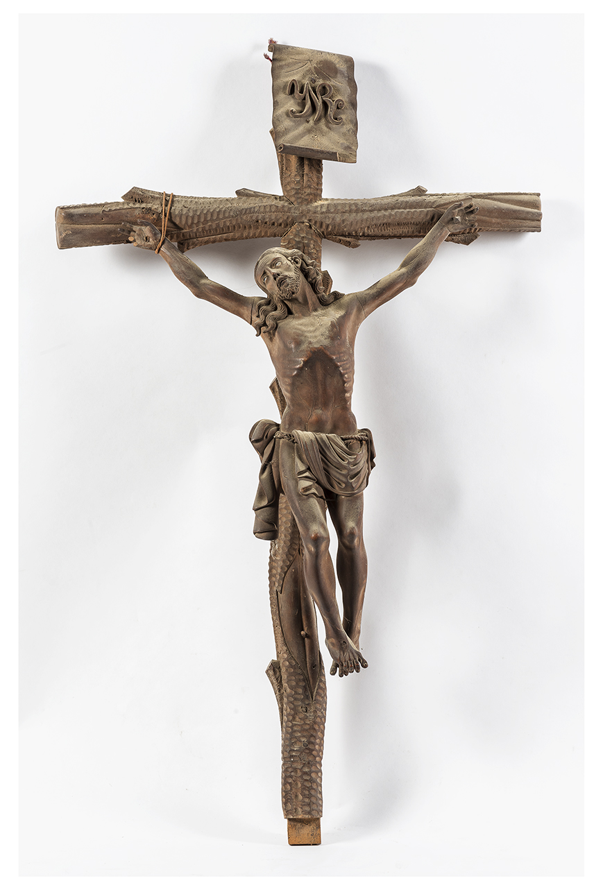 Cristo crocifisso dolente (crocifisso, opera isolata) - manifattura palestinese (metà/ metà XIX/ XX)