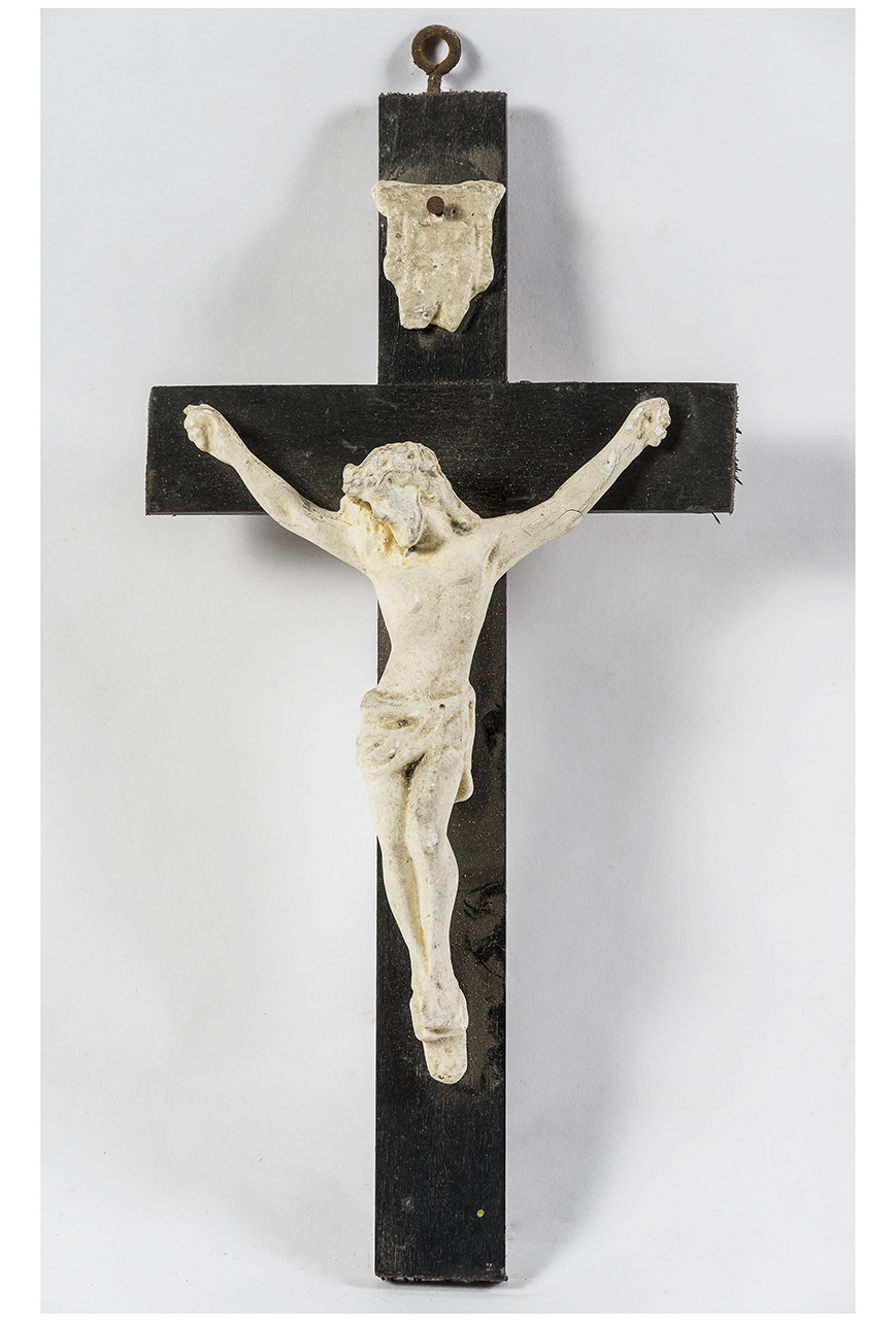 Cristo crocifisso dolente (crocifisso, opera isolata) - manifattura italiana (metà/ metà XIX/ XX)