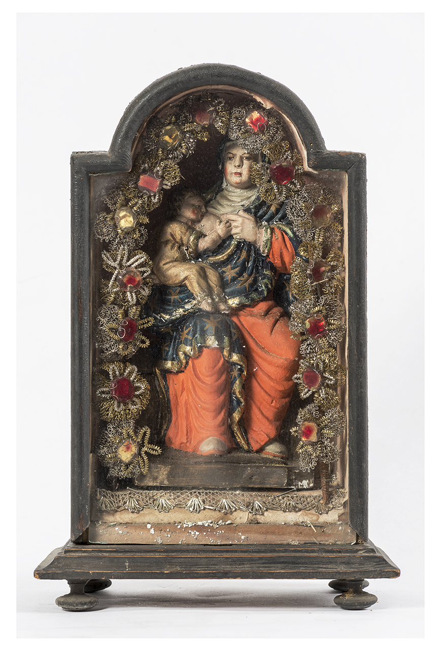 Madonna che allatta (scultura, opera isolata) - ambito italiano (XIX)
