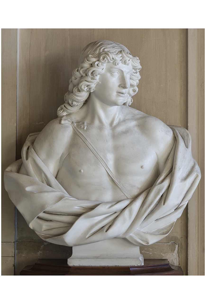 Carlo Emanuele II in sembianze di Apollo (Busto, coppia) - produzione piemontese (prima metà sec. XX)