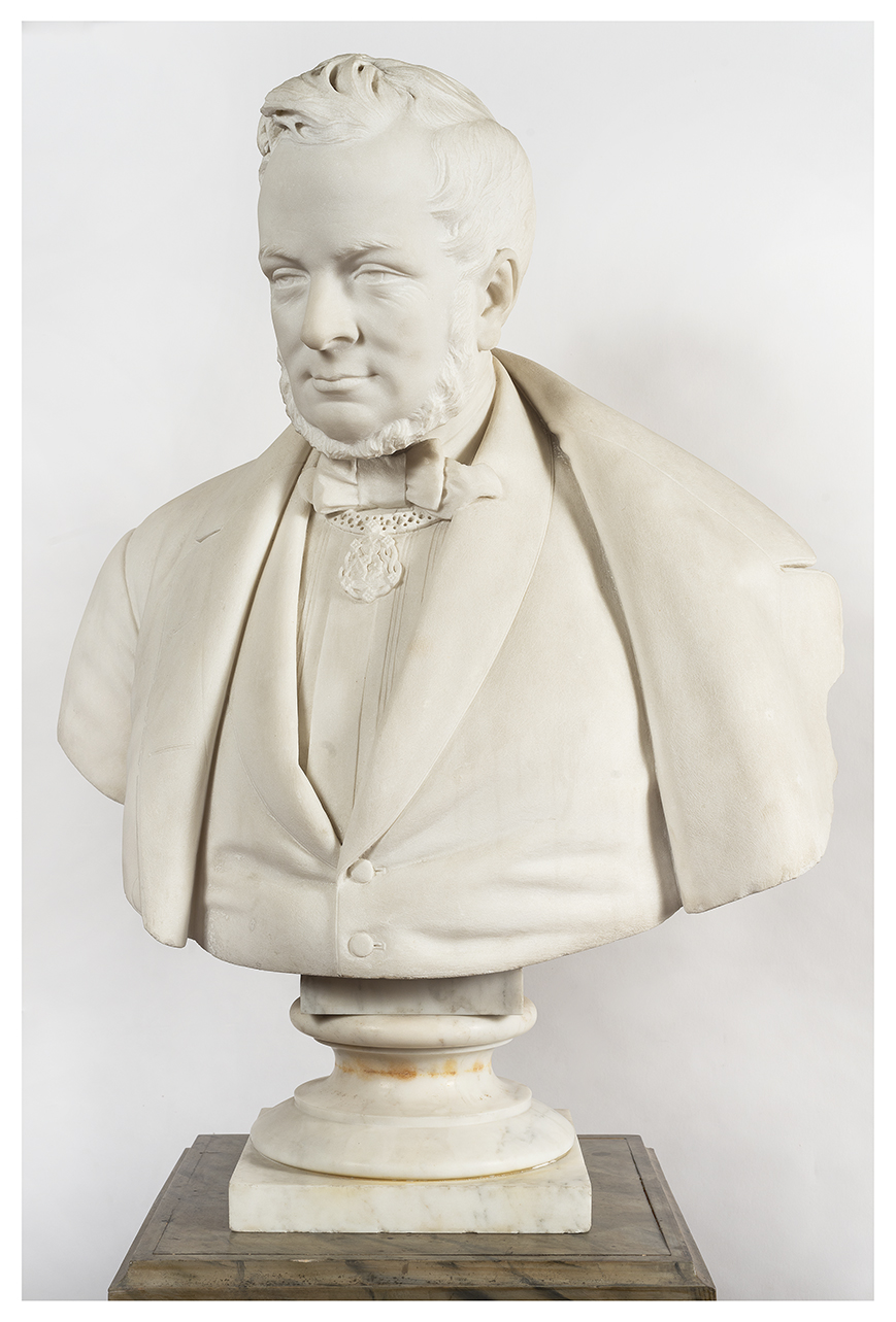 ritratto di Camillo Benso conte di Cavour (Busto, opera isolata) - ambito piemontese (seconda metà sec. XIX)