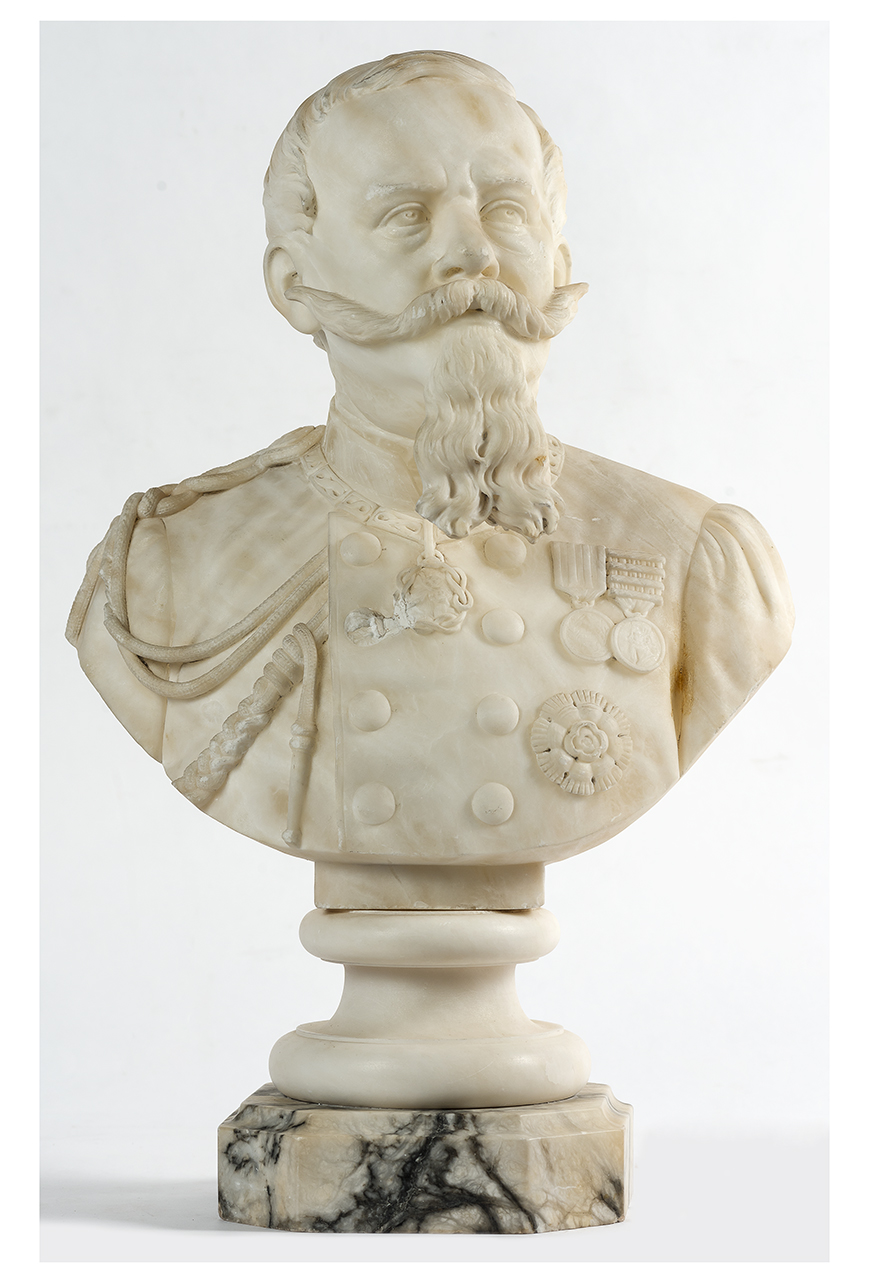 ritratto di Vittorio Emanuele II di Savoia (Busto, opera isolata) - ambito piemontese (seconda metà sec. XX)