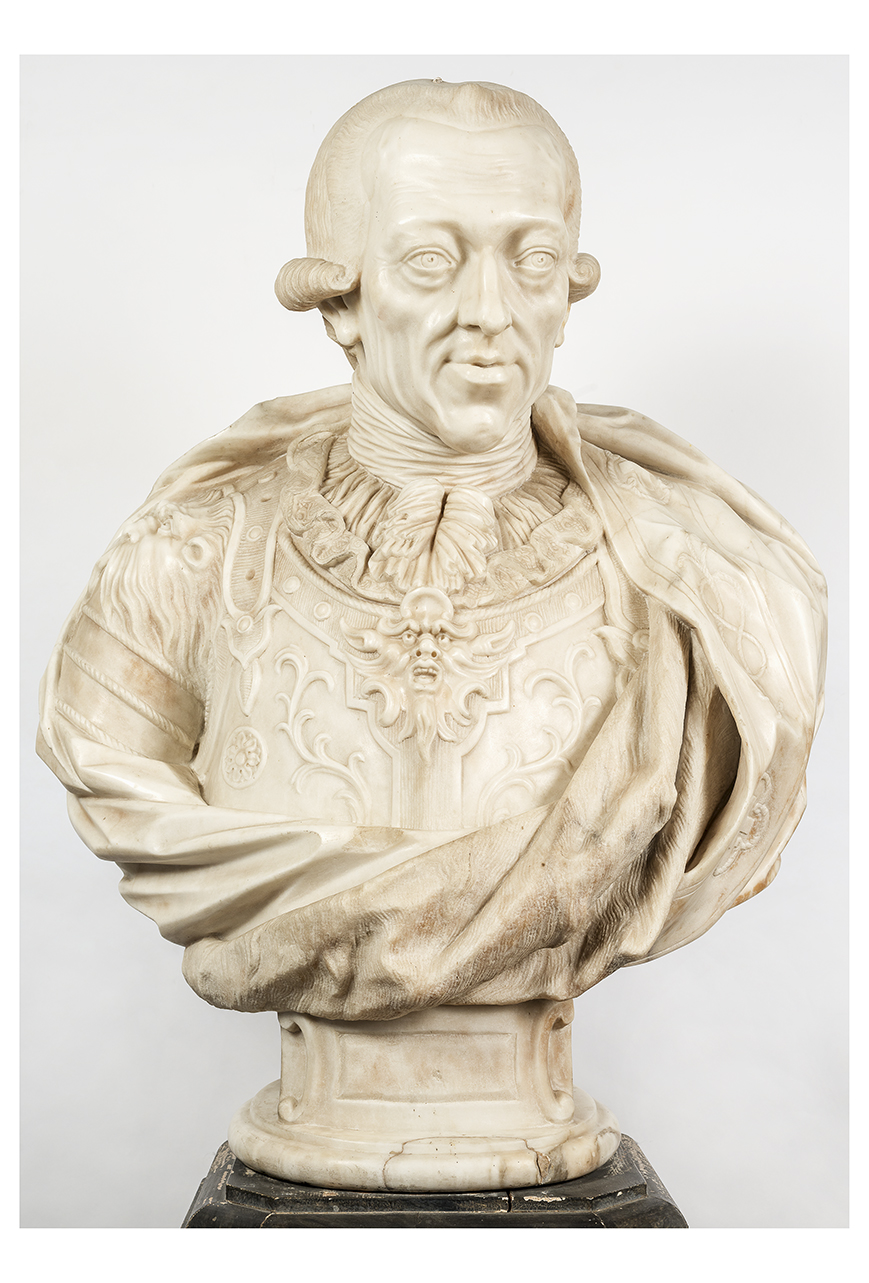 ritratto di Vittorio Amedeo III di Savoia (Busto, opera isolata) di Bernero Giovanni Battista (attribuito) (fine sec. XVIII)