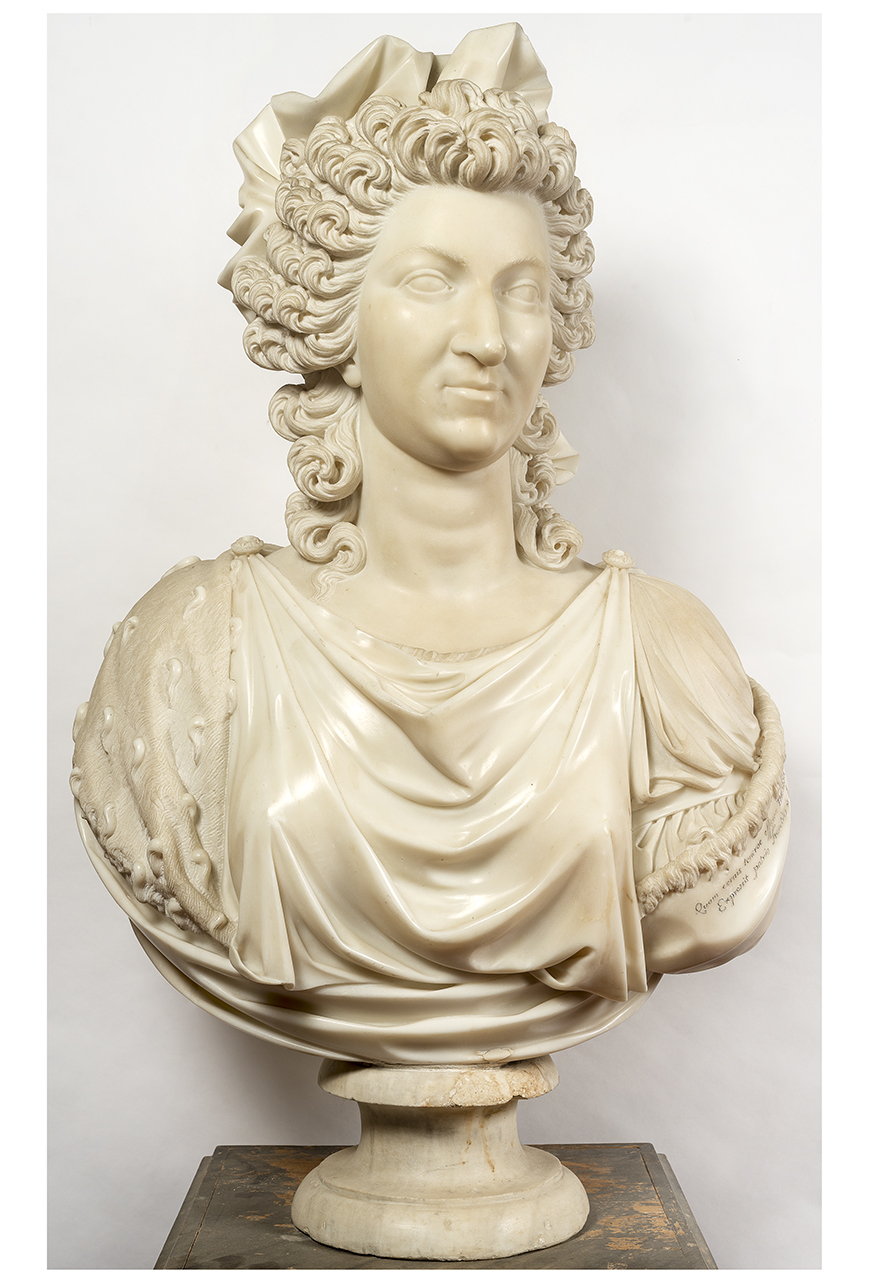 ritratto di figura femminile (Busto, opera isolata) - ambito piemontese (seconda metà sec. XVIII)