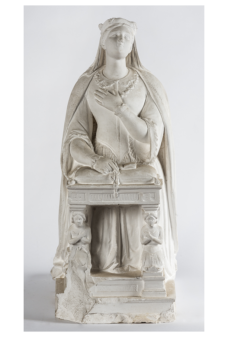 ritratto di Maria Cristina di Savoia (statuetta, opera isolata) - ambito piemontese (seconda metà sec. XIX)