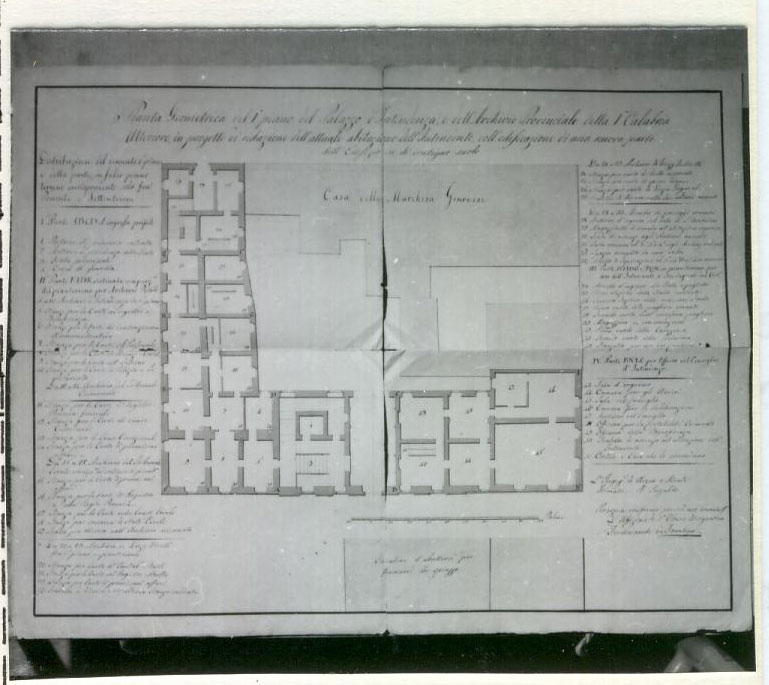 disegno architettonico - ambito calabrese (XIX)