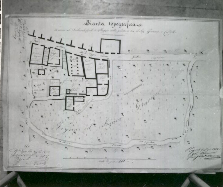planimetria (disegno tecnico) di Altomonte Francesco Antonio (XIX)