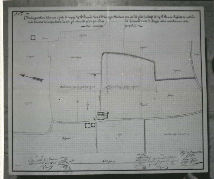 planimetria (disegno tecnico) di Rizzica Giuseppe, Lofaro Filippo, Costantino Giuseppe (XIX)
