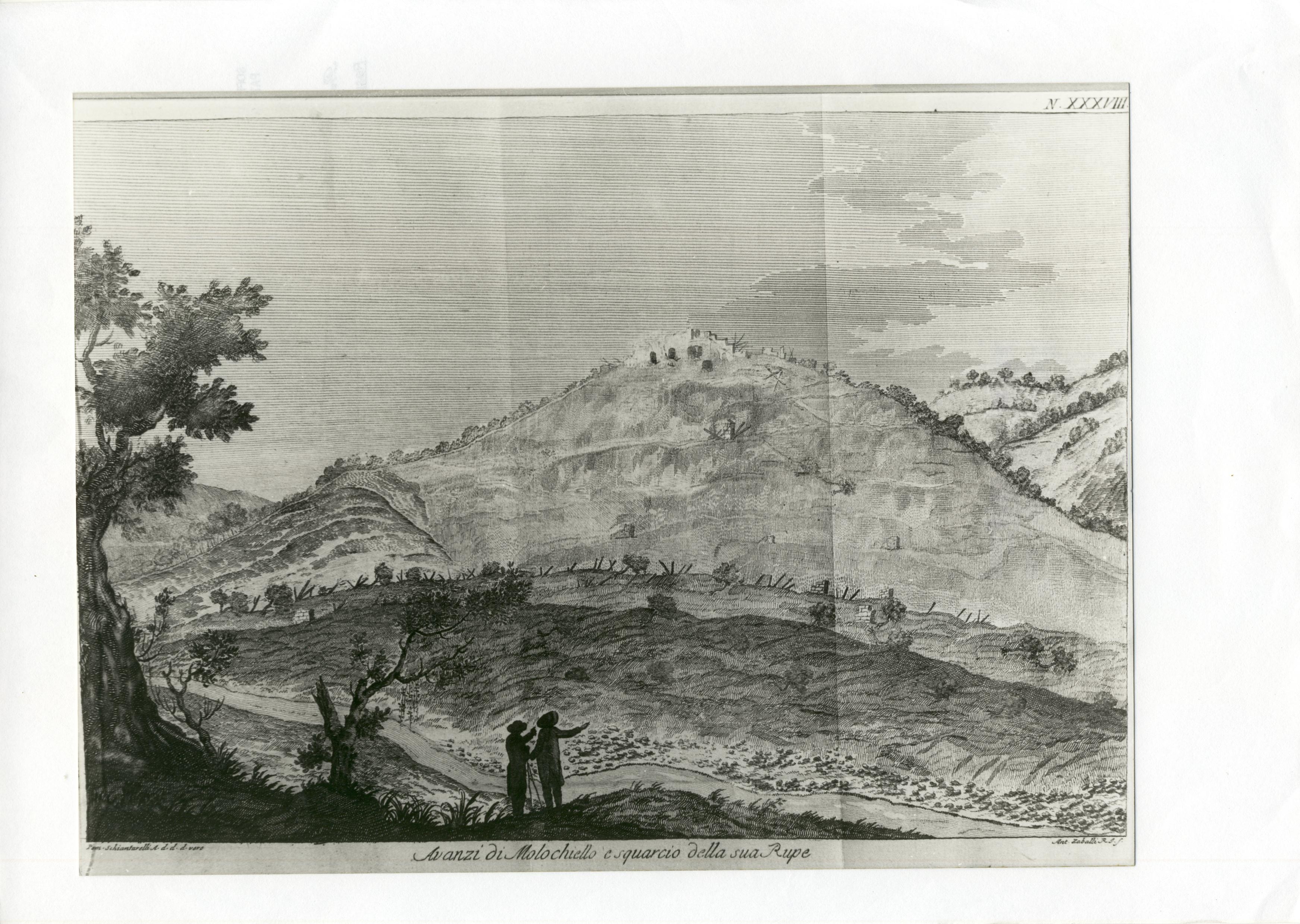 conseguenze del sisma, terremoto nella contrada di Molochiello (stampa, serie) di Schiantarelli Pompeo, Zaballi Antonio (XVIII)