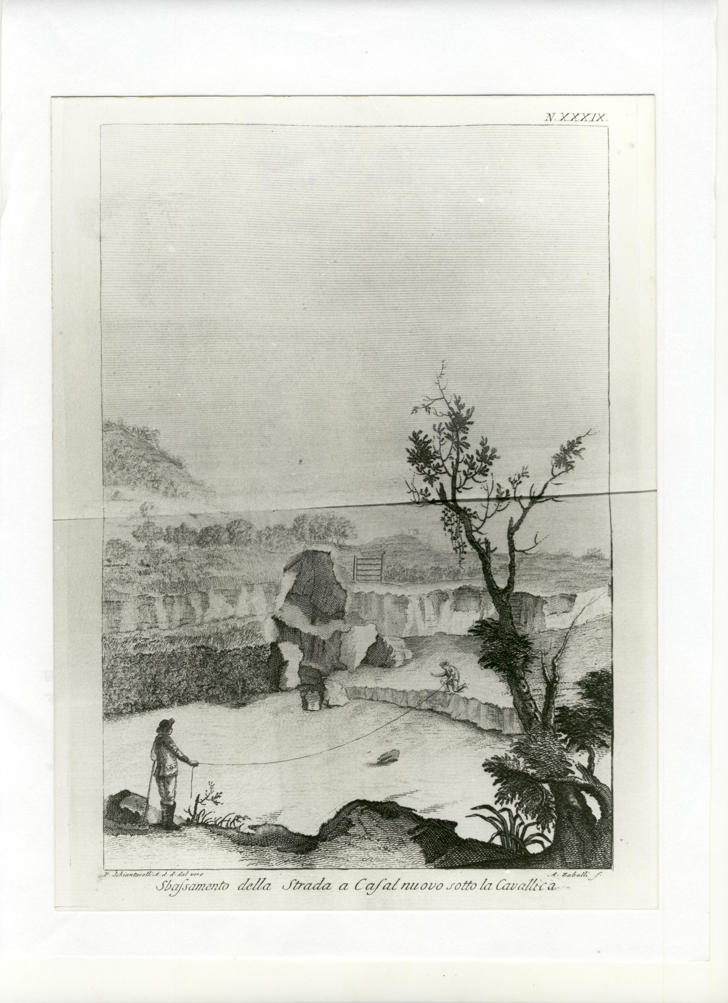 conseguenze del sisma, terremoto (stampa, serie) di Schiantarelli Pompeo, Zaballi Antonio (XVIII)